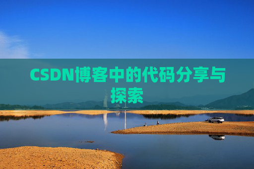 CSDN博客中的代码分享与探索